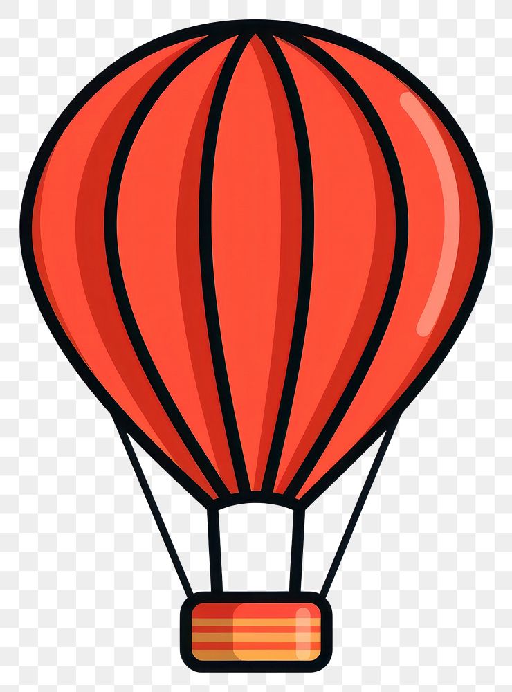 PNG Colorful hot air balloon illustration