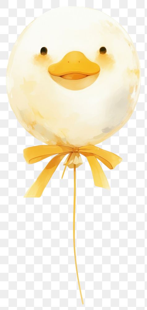 PNG Cute duck balloon illustration