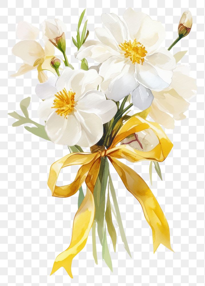 PNG Elegant floral bouquet illustration