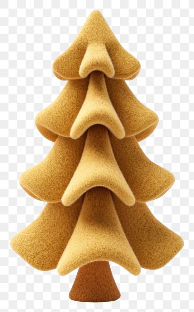 PNG Abstract golden Christmas tree sculpture