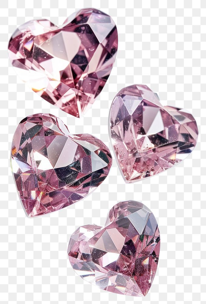 PNG Four floating pink diamonds accessories accessory gemstone.