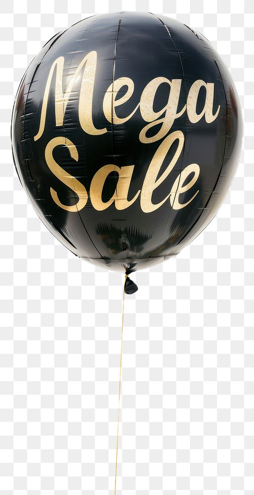 PNG  Black balloon Mega Sale