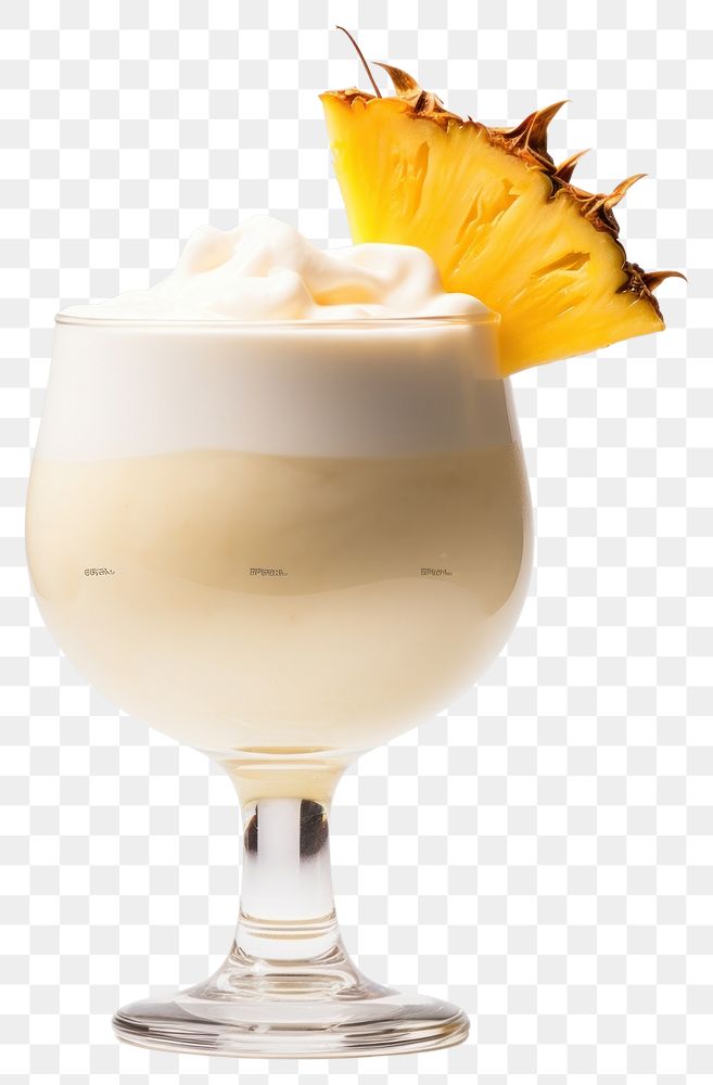 PNG Pina Colada pineapple cream beverage.