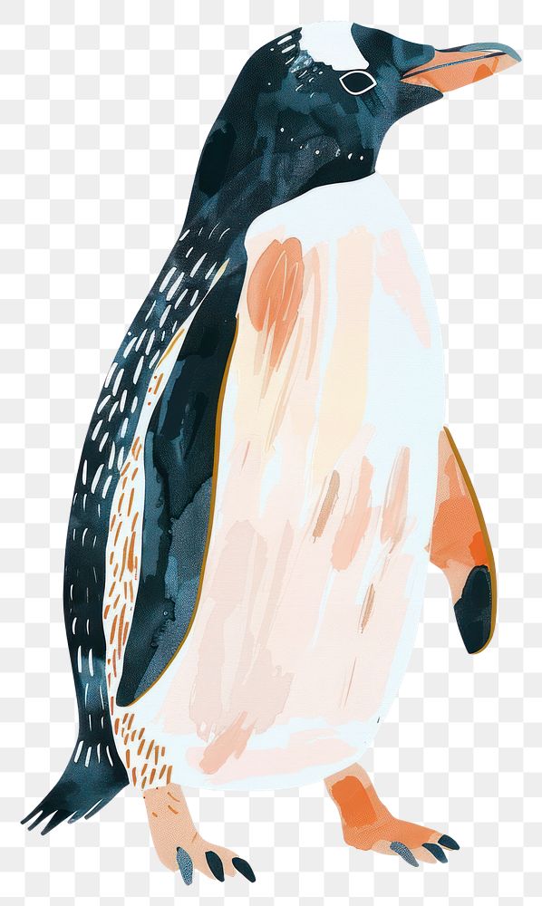 PNG Colorful penguin illustration art