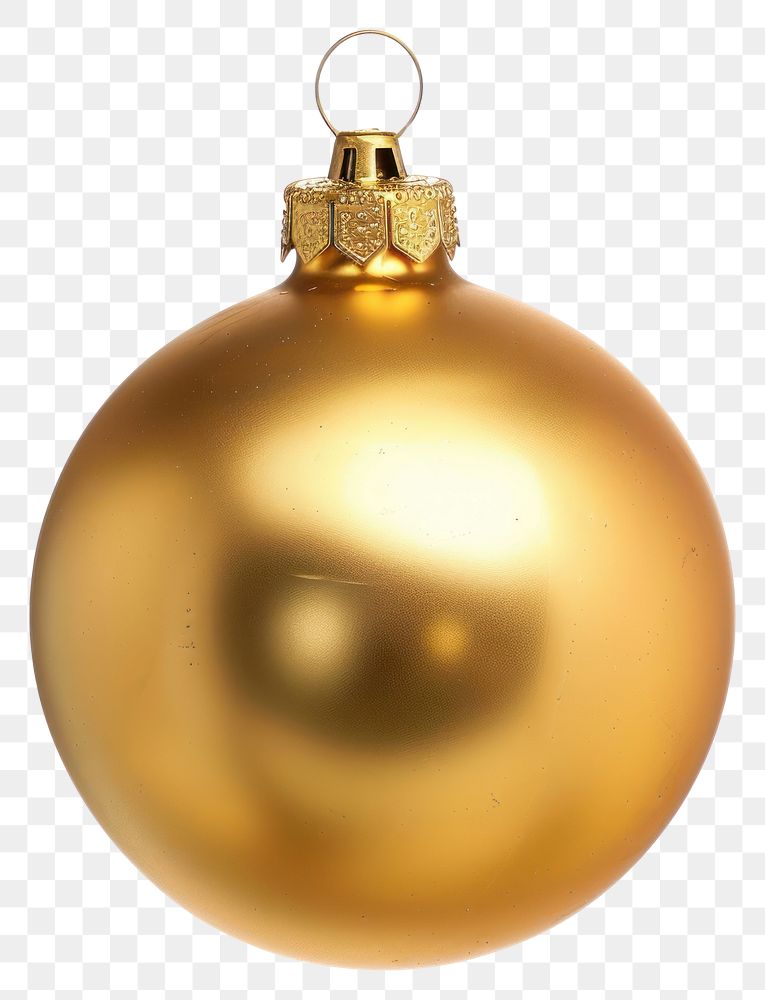 PNG Gold christmas ball gold accessories accessory.