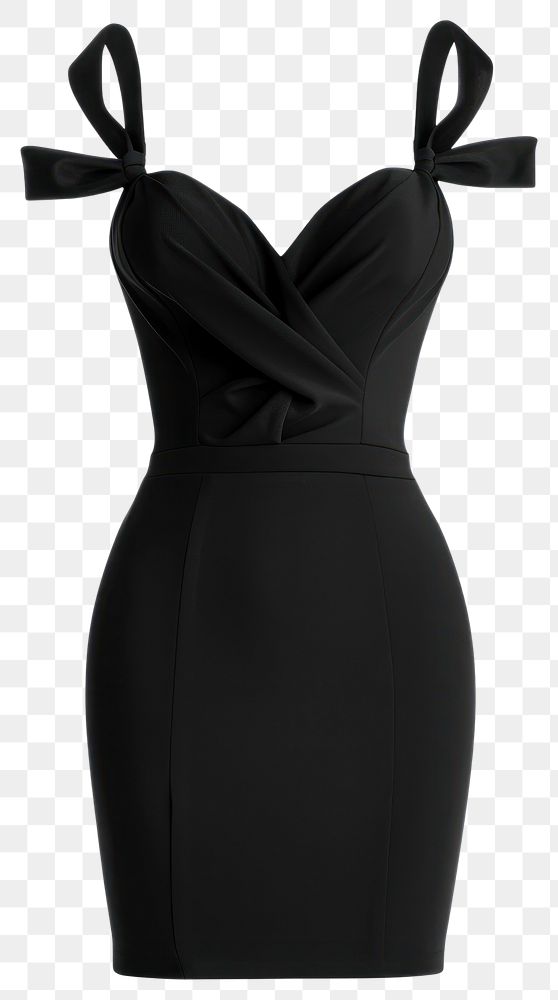 PNG Elegant black cocktail dress