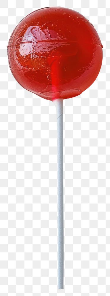 PNG Red lollipop on white background