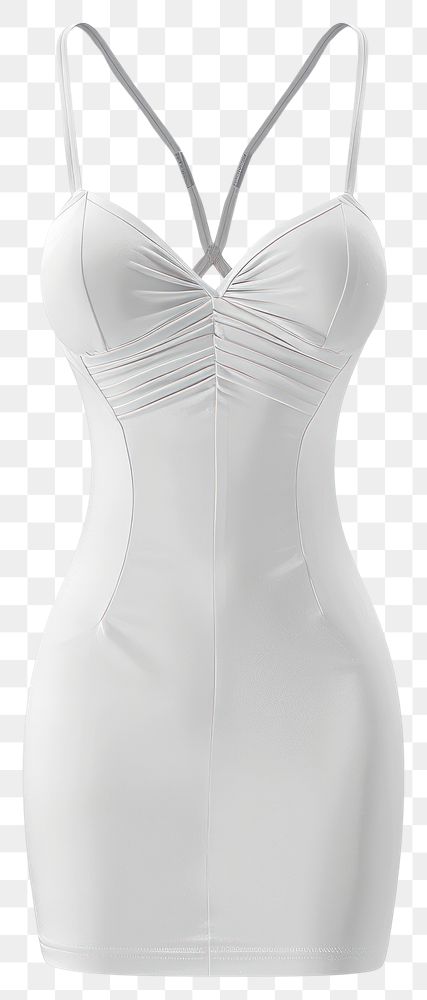 PNG Elegant white bodycon dress