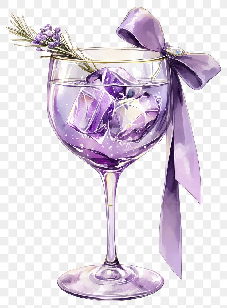 PNG Purple coquette drinks chandelier beverage lavender.