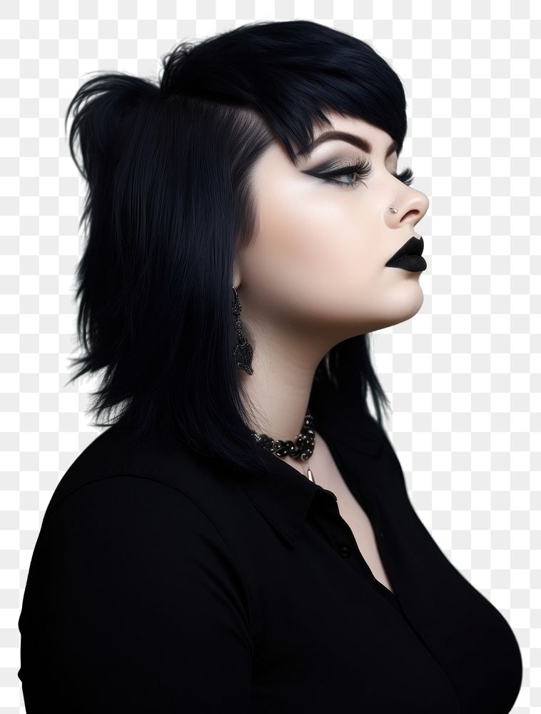 PNG Gothic fashion portrait profile