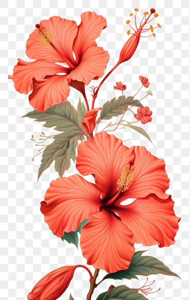 Wallpaper red hibiscus flowers plant inflorescence creativity.