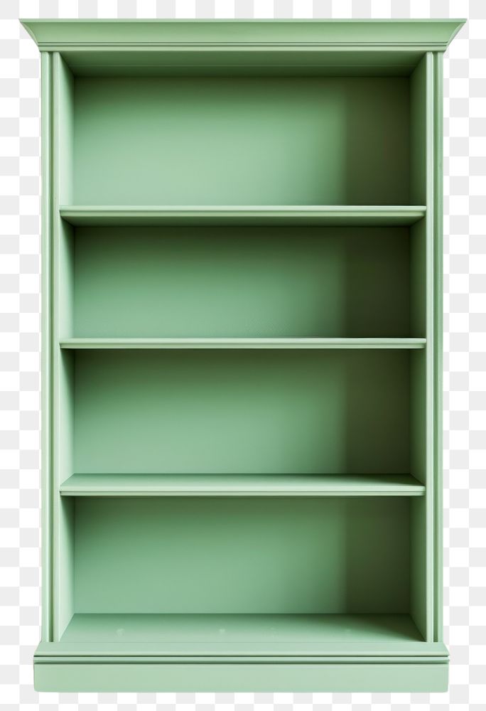 PNG Green pastel bookshelf furniture letterbox cupboard.