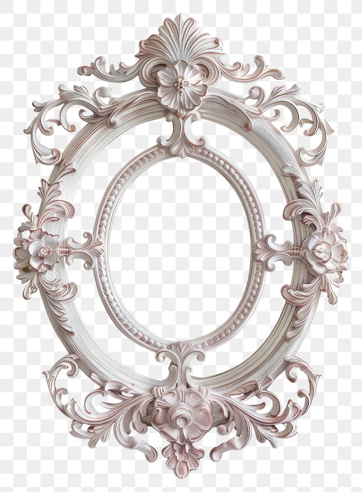 Ornate vintage oval frame