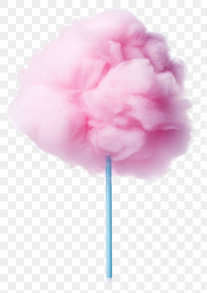 PNG Fluffy pink cotton candy treat