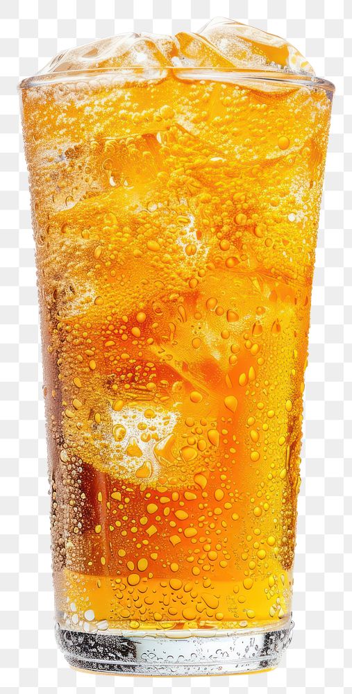 PNG  Refreshing iced tea with bubbles