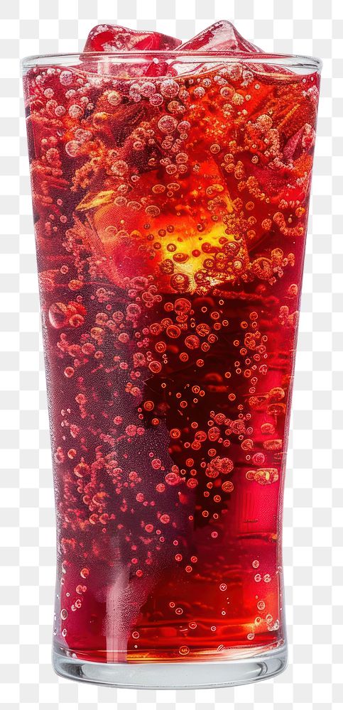 Refreshing carbonated red drink