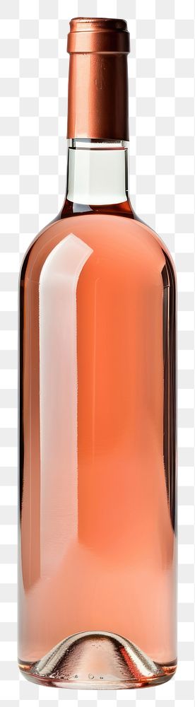 PNG  Elegant rose wine bottle isolated