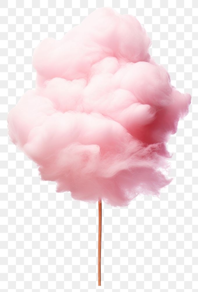 PNG  Fluffy pink cotton candy treat