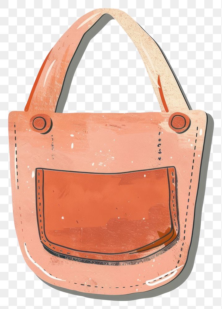 PNG Stylish pink handbag illustration