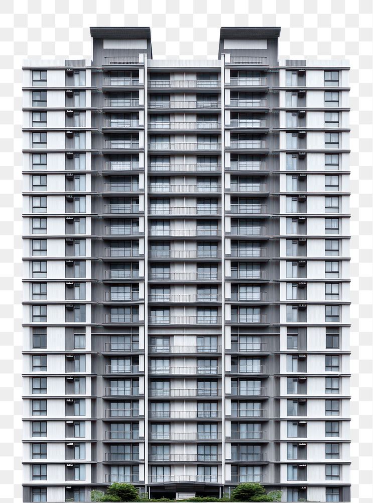 PNG Modern high-rise residential building