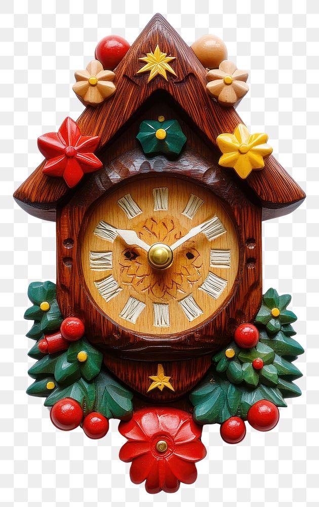 PNG Cuckoo clock festival hanukkah menorah wall clock.