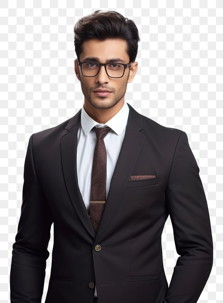 Men fashion glasses portrait tuxedo