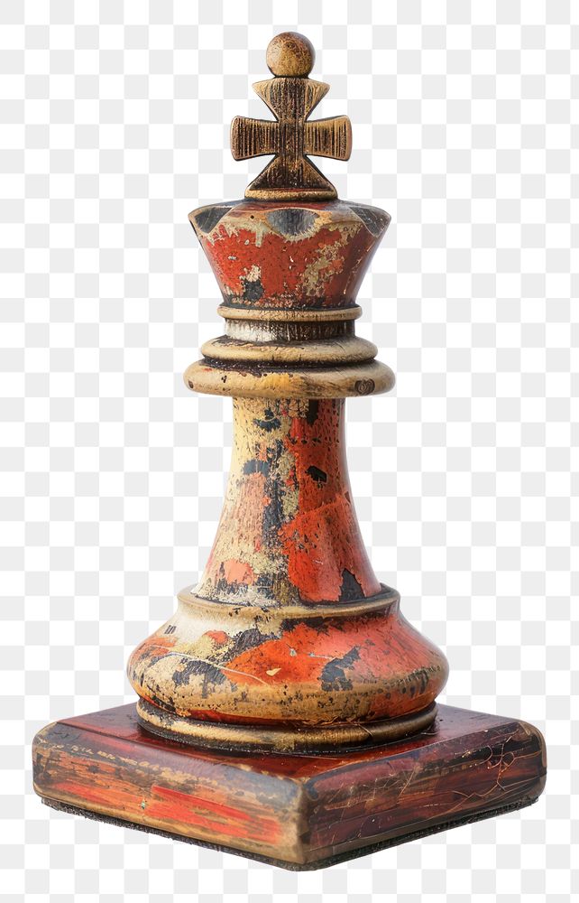 PNG  Vintage chess piece decor