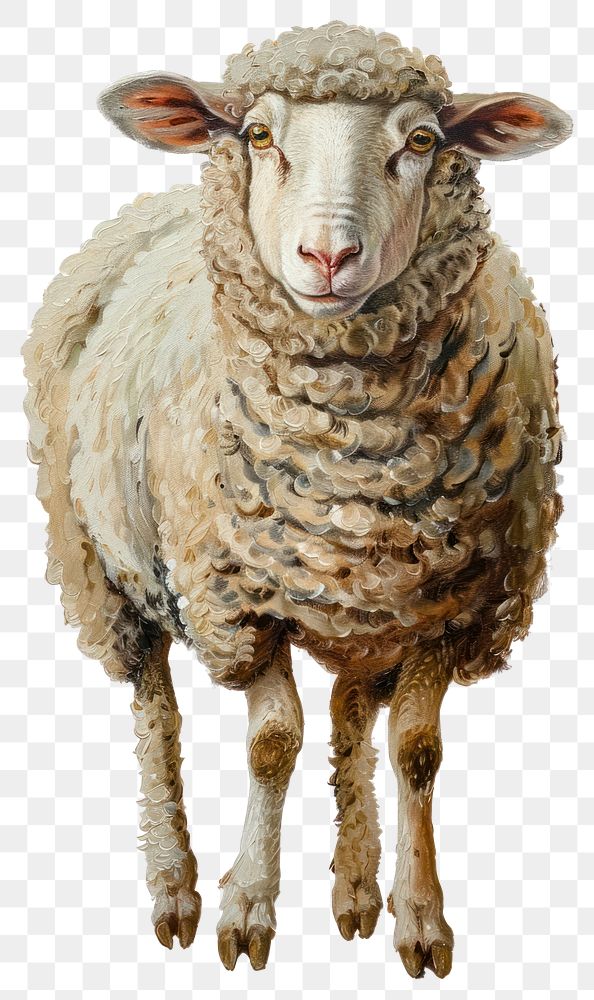 PNG  Realistic sheep illustration art