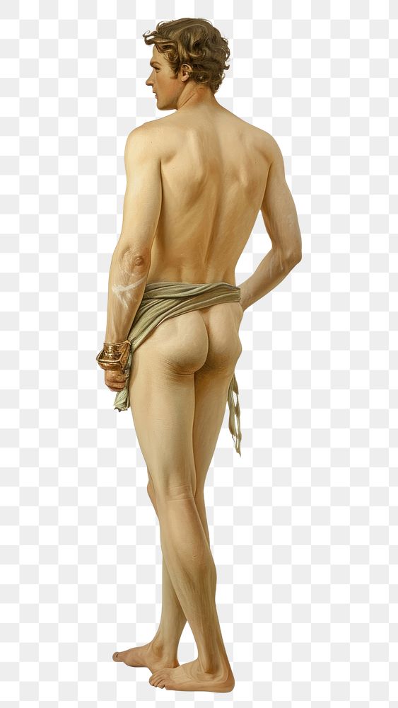 PNG  Classical male nude painting