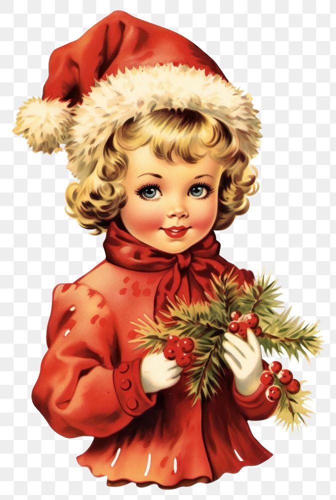 50s vintage christmas girl clothing apparel person.