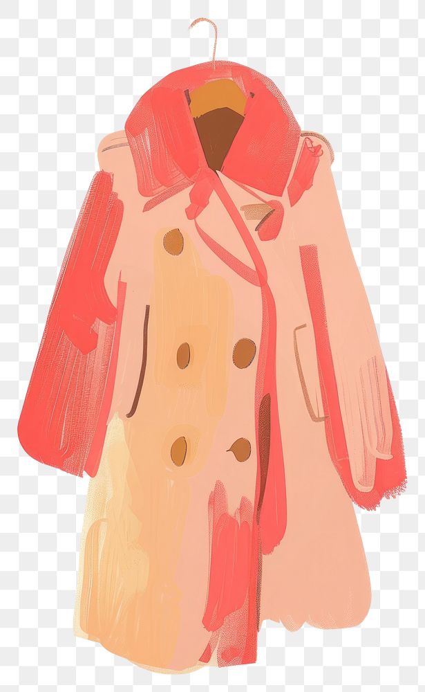 PNG Fashion item illustration clothing coat.