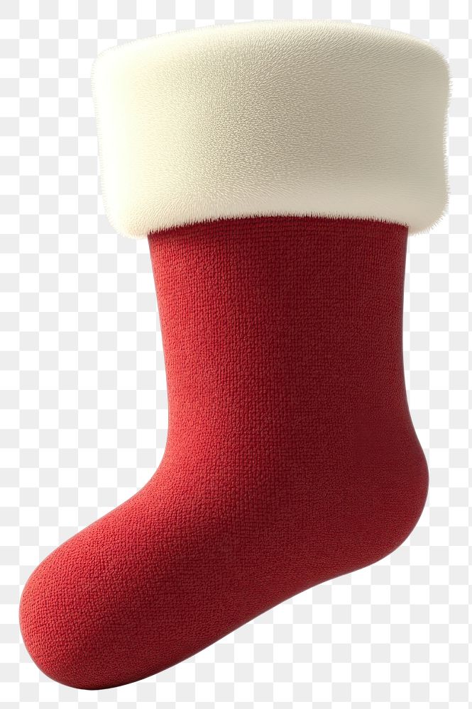 PNG Christmas sock stocking decoration clothing.