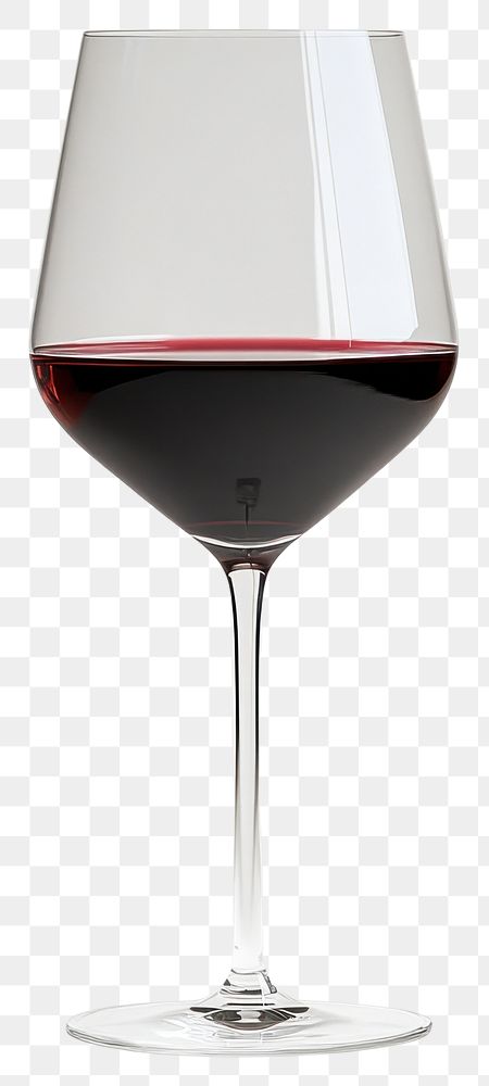 PNG Elegant red wine glass