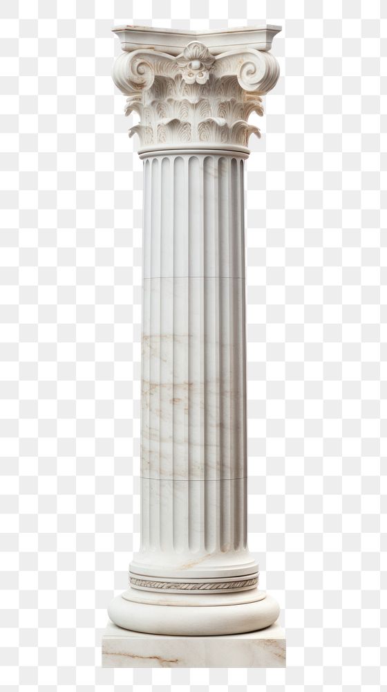 PNG Marble pillar architecture ancient column.