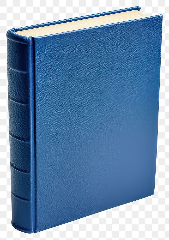 PNG Blue hard cover book blue white background publication.