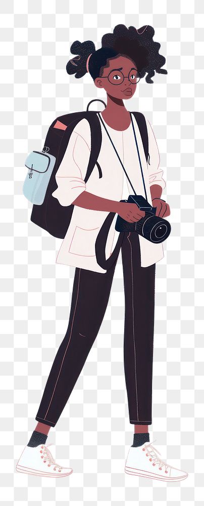 PNG Black woman is photographer cartoon person photography.