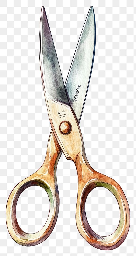 PNG Garden Scissors scissors illustration watercolor.