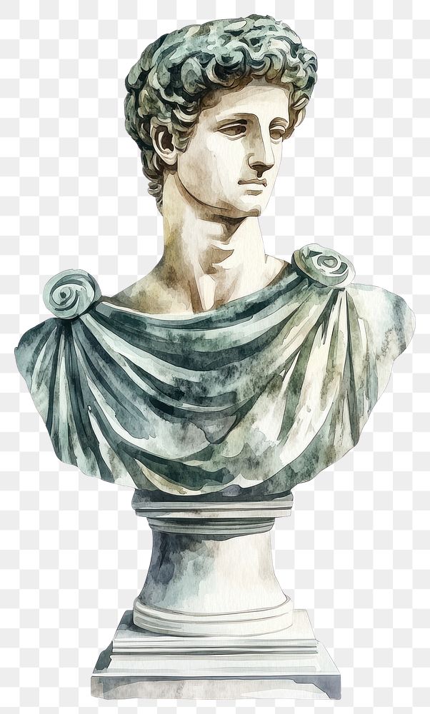 PNG Roman Statue statue art illustration.