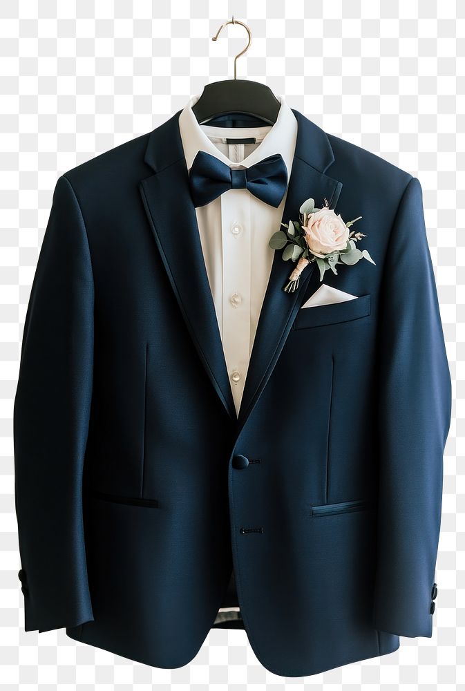 PNG Jacket shirt suit boutonniere.