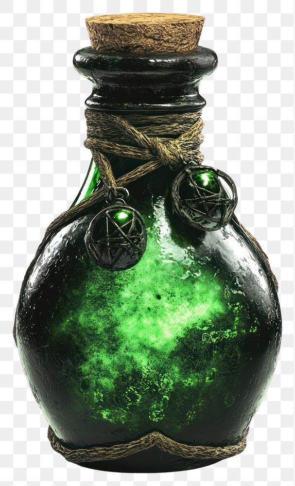 PNG Wizard poison bottle fantasy ammunition decorative.