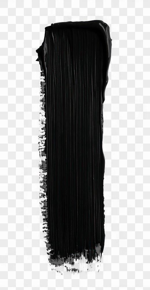 PNG Black flat paint brush background stroke white.