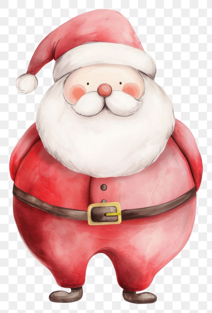 PNG Santa claus illustration watercolor christmas.