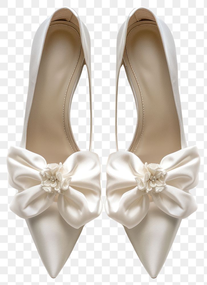 PNG White bridal shoes accessories accessory footwear.