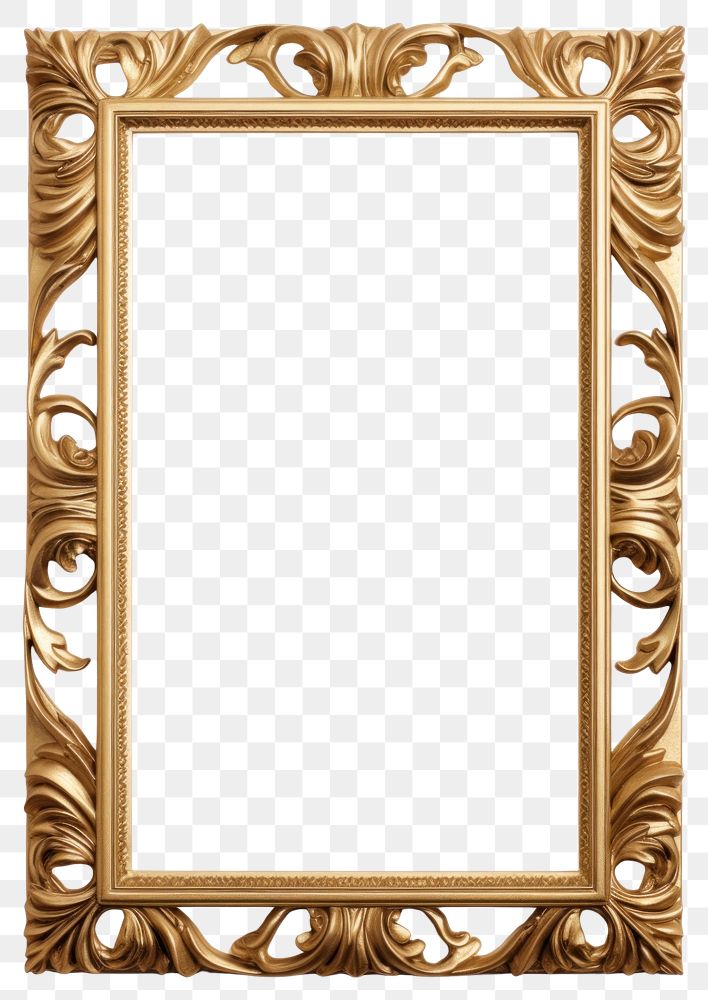 PNG Simple gold frame vintage photo art.