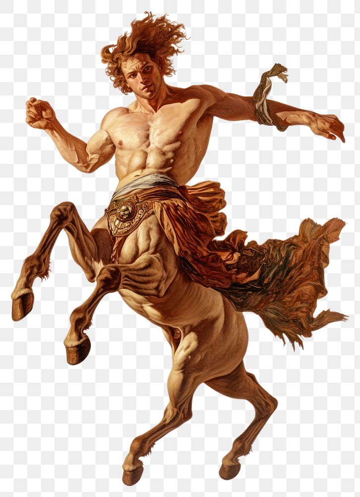 PNG A centaur galloping mythology art illustration.