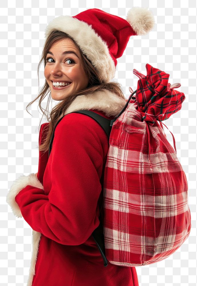 PNG Sling christmas bag woman apparel winter.