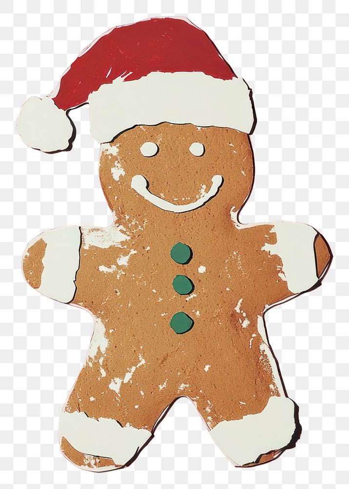 PNG Gingerbread man gingerbread illustration christmas.