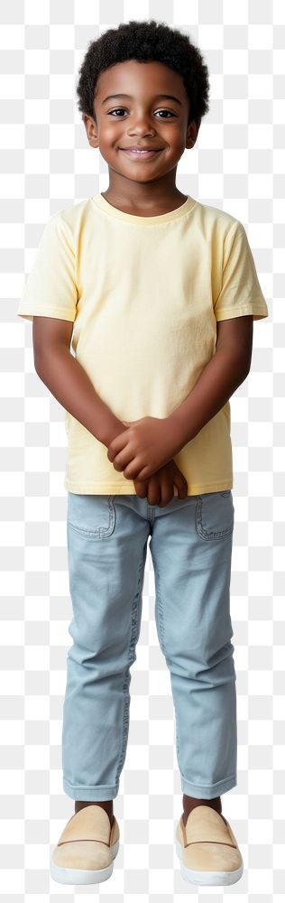 PNG Black boy standing background yellow.