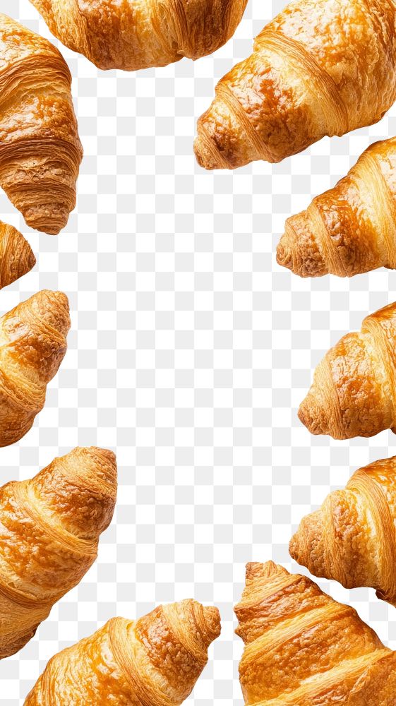 PNG Croissant croissants background white.