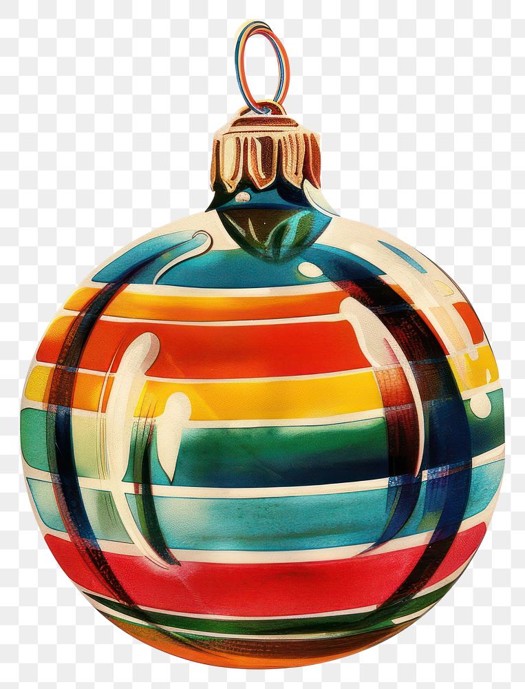 PNG Christmas bauble christmas ornament vintage.